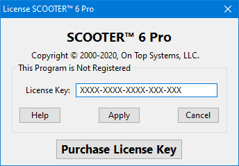 License Window