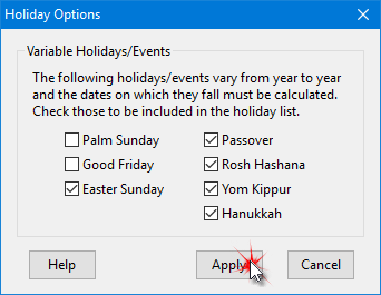 Religious Holidays