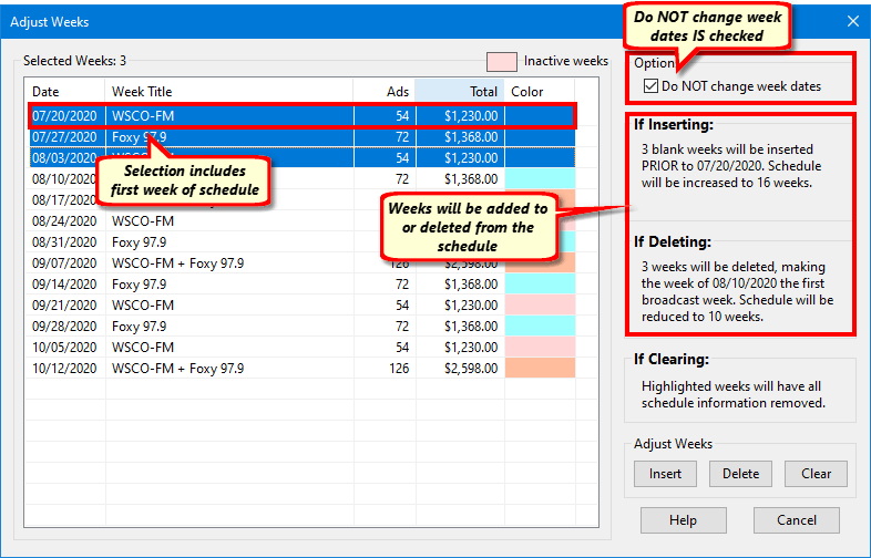 Insert Weeks with No Date Change