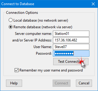 Connecting to the Database