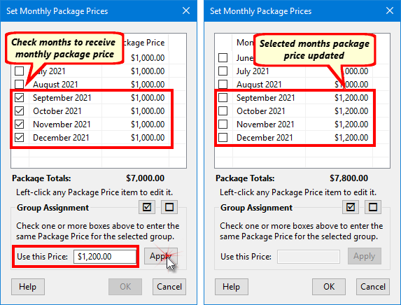 Group Package Pricing