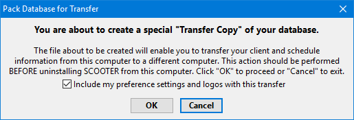 Creating the DB Transfer file