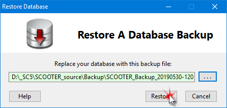 Restoring a Backup