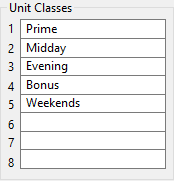 Unit Classes